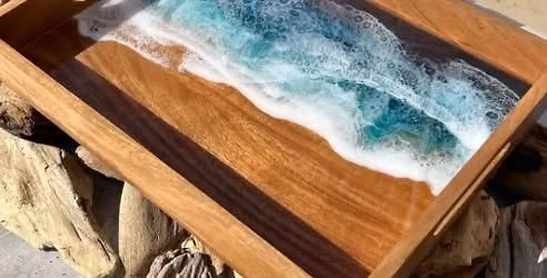4th of July Sale! Coastal Currents: Ocean Resin Art