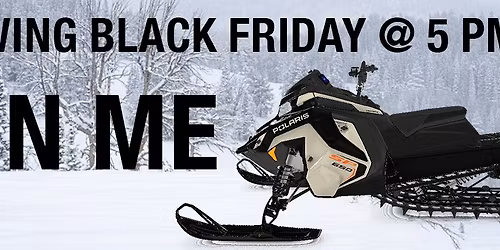 Black Friday Snowmobile Giveaway