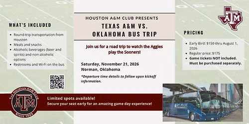 Texas A&M vs. OU Bus Trip