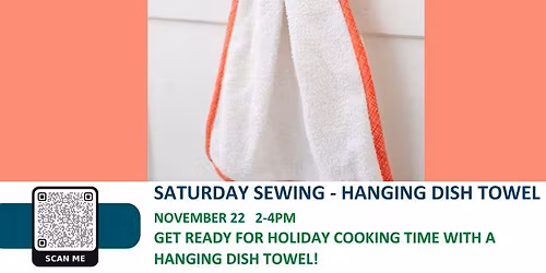 Saturday Sewing- Hanging Dish Towel 