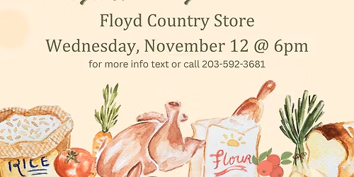 Moving Towards Floyd Food Security Panel Discussion & Plenty! Holiday Food Drive