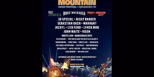 Mountain Music Festival: Pearcy Bret Michaels & Rick Springfield - 3 Day Pass