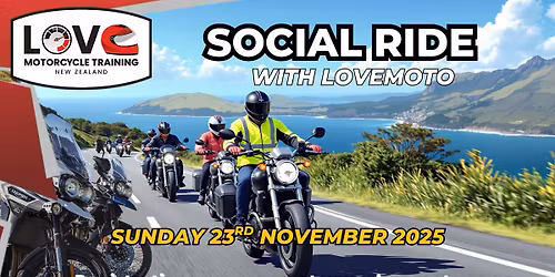 DUNEDIN: SOCIAL RIDE SUNDAY 23rd NOVEMBER 2025