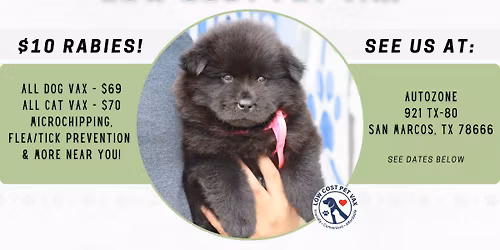 San Marcos Low Cost Pet Shots (TX-80)