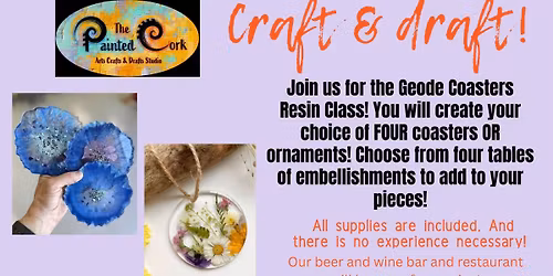 Resin Workshop ~ Ornaments or Coasters ~ You pick!