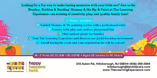 Brushes, Bubbles & Bonding: Mommy & Me Sip & Paint