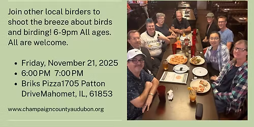 Champaign Audubon Society: Birds & Brews Event