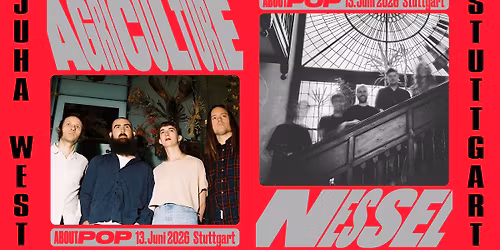 AGRICULTURE | NESSEL | ABOUT POP CLUBFESTIVAL plus PANEL im JuHa West