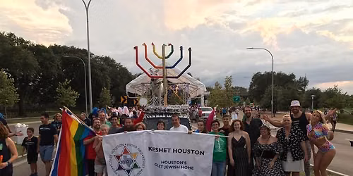 Keshet Houston, QJews, & Keshet Inc. in the Houston Pride Parade