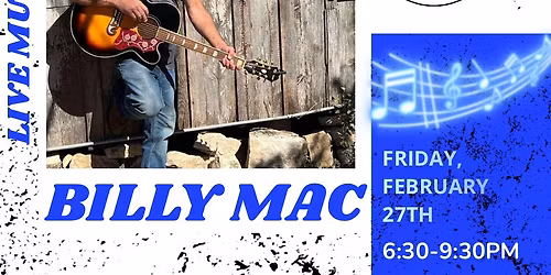 Live Music featuring Billy Mac