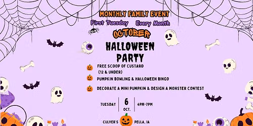 Culver's Monthly Family Event