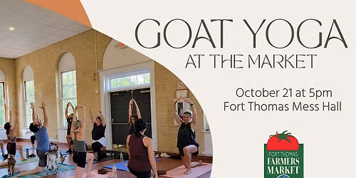 Goat Yoga at the Ft. Thomas Farmers Market