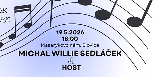 FolkPark 2026 Blovice - Michal Willie Sedl\u00e1\u010dek, host Lucie Li\u0161ka Nutilov\u00e1