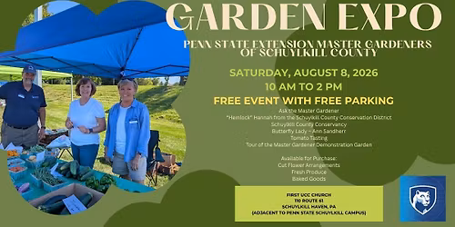Garden Expo 2026 - Hosted by the Penn State Master Gardeners of Schuylkill County