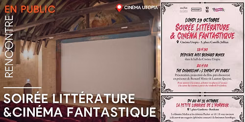 Soir\u00e9e Litt\u00e9rature et Cin\u00e9ma Fantastique !