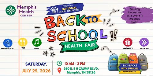 Memphis Health Center Back to School Health Fair