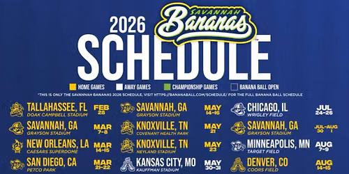 Banana Bowl: Savannah Bananas vs. TBD