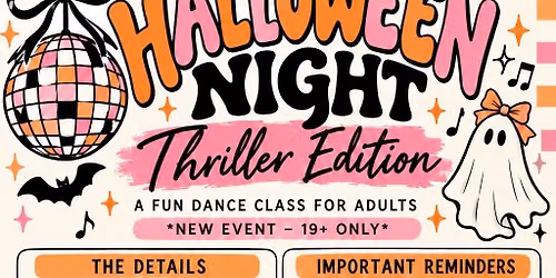 Adult Dance Class-Thriller Edition