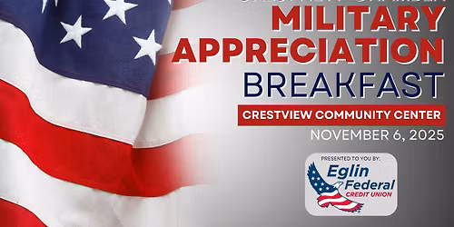 Military Appreciation & Networking Breakfast Sponsored by Eglin Federal Credit Union