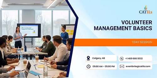 Volunteer Management Basics: 1 Day Session in Calgary