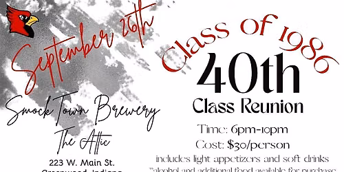 Southport High School Class of 1986 - 40th Reunion
