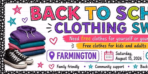 Farmington Back to School Clothing Swap