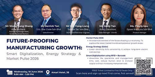 \u3010 Future-Proofing Manufacturing Growth: Smart Digitalization, Energy Strategy & Market Pulse 2026 \u3011