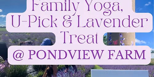 \ud83d\udc9c Family Yoga, U-Pick & Lavender Treat @ Pondview Lavender Farm \ud83c\udf3f\u2728