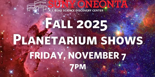 November 7 Planetarium Show