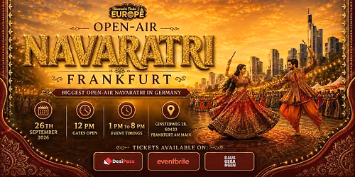 NAVARATRI FIESTA FRANKFURT: Germany's Biggest OPEN-AIR Navaratri 2026