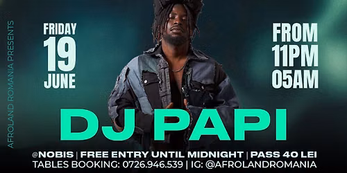 AFROLAND FRIDAY TAKEOVER w\/ DJ PAPI