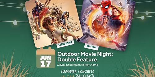 Family Movie Night in the Backyard-Double Feature