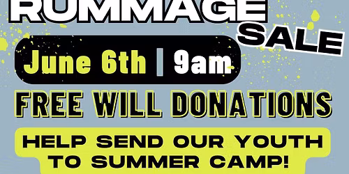 WDM Student Ministries Rummage Sale