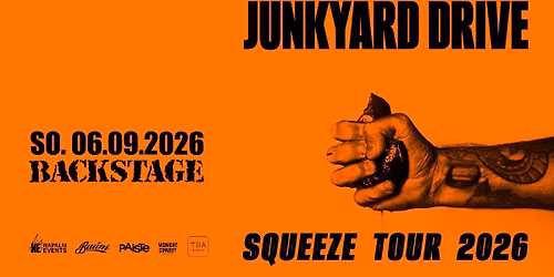 JUNKYARD DRIVE | SQUEEZE TOUR 2026 | BACKSTAGE M\u00dcNCHEN 2026