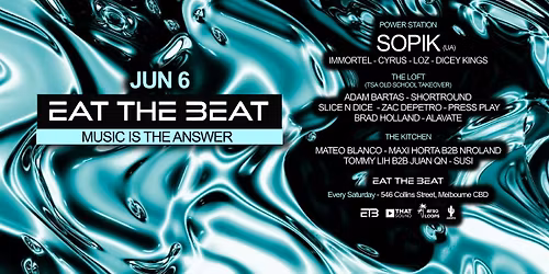 Eat The Beat Saturdays | June 6