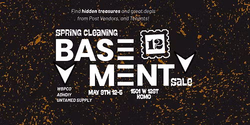 Spring Cleaning Basement Sale