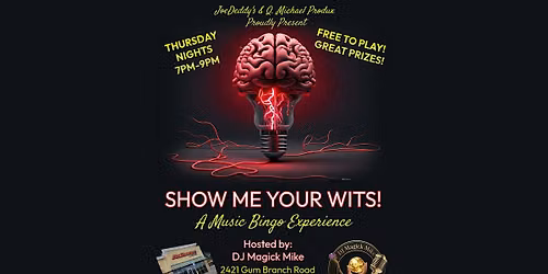 Show Me Your WITS: A Music Bingo Experience!