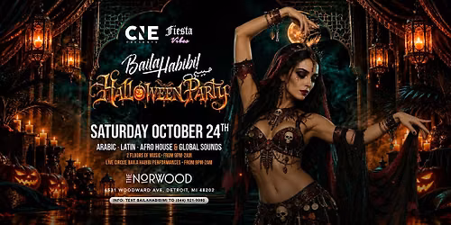 Baila Habibi \u062d\u0628\u064a\u0628\u064a Halloween Party DETROIT MI