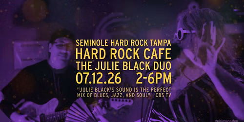 SUNDAY AT HARD ROCK CAFE: The Julie Black Duo