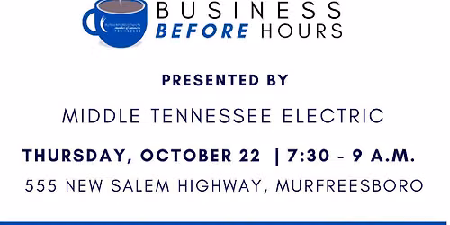 Business BEFORE Hours - Middle Tennessee Electric