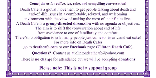 Clinton Death Cafe