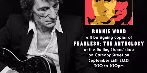 Ronnie Wood at Piazza Napoleone
