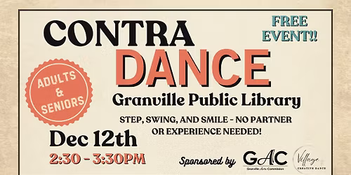 Contra Dance at Granville Public Library - FREE EVENT