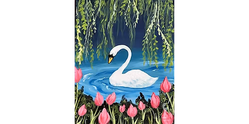 Dramatic Swan - Paint and Sip in Houston | Classpop!\u2122