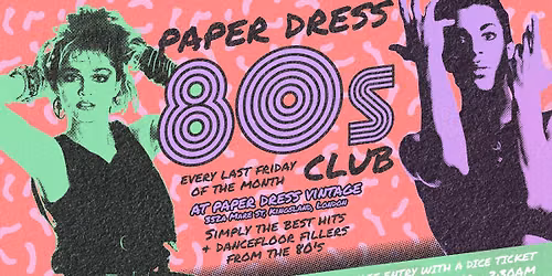 Paper Dress 80's Club