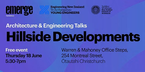 Architecture and Engineering Talks: Hillside Developments