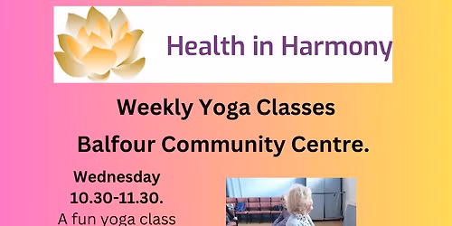 Weekly chair-based yoga and movement class.