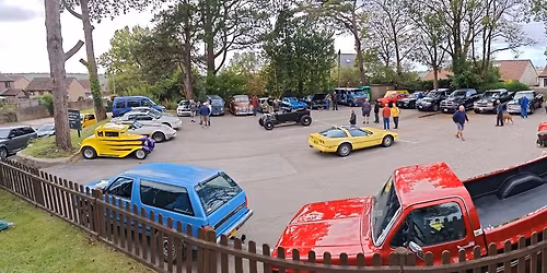 Outkast hotrod and American breakfast meet