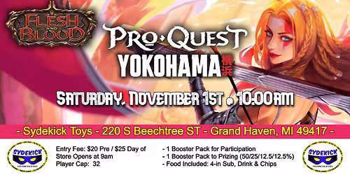 Sydekick Toys Flesh & Blood Pro Quest Yokohama Event
