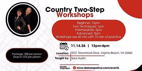 Country Two-Step Workshops!